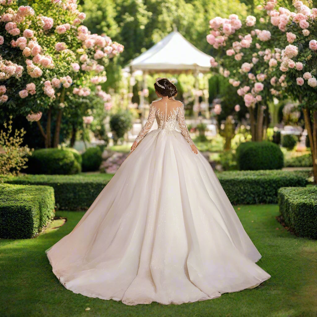 Sweetheart Off The Shoulder Ball Gown Wedding Dress
