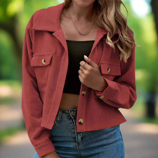 Corduroy Button Up Jacket