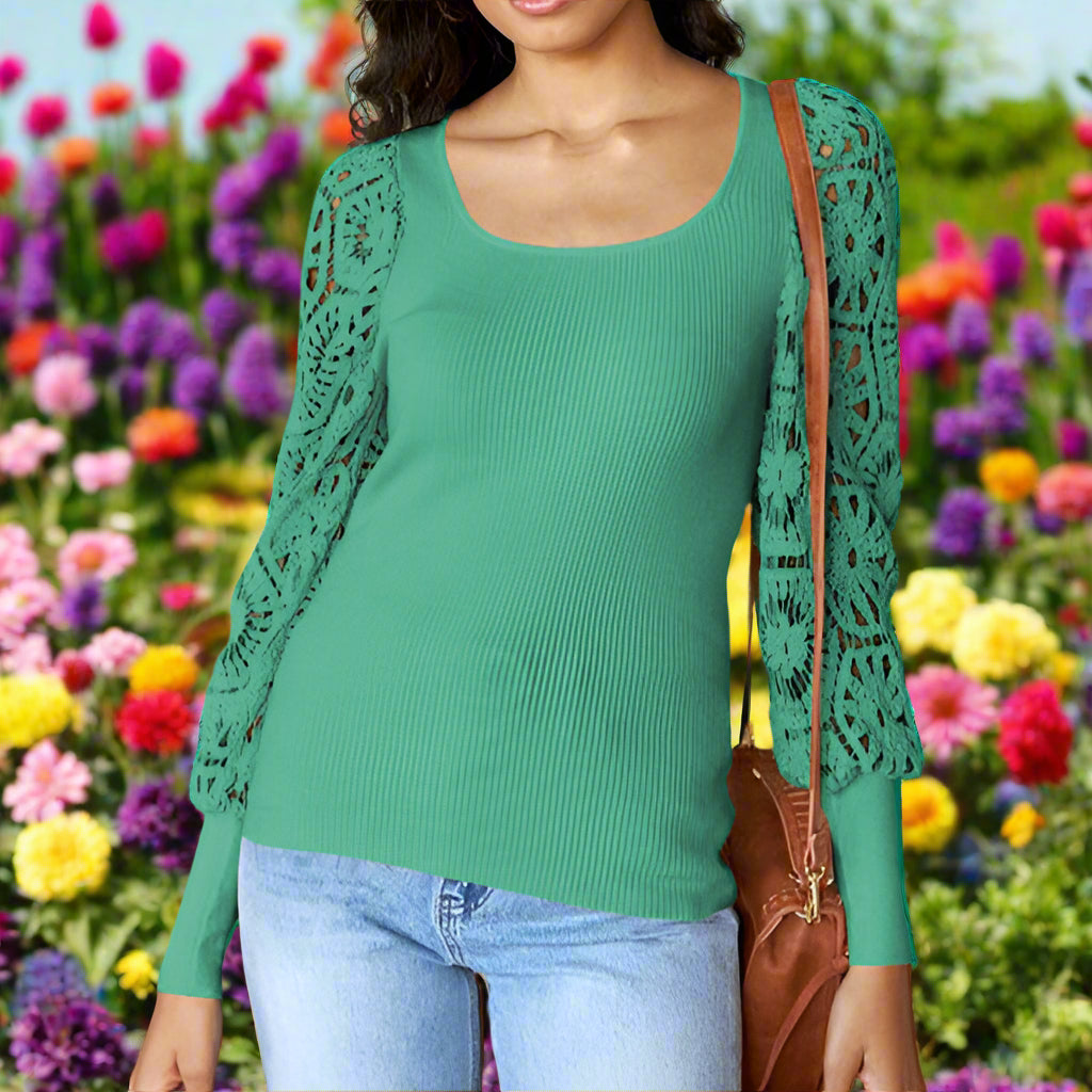 Lace Long Sleeve Top