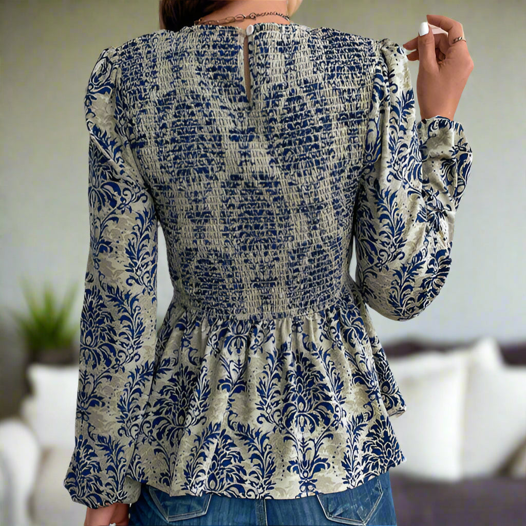 Round Neck Long Sleeve Top
