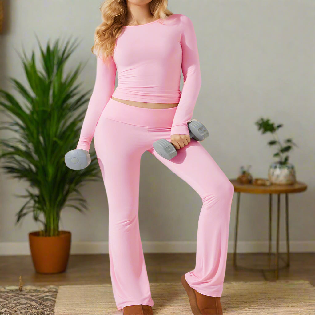 Long Sleeve Top & Yoga Pant Set