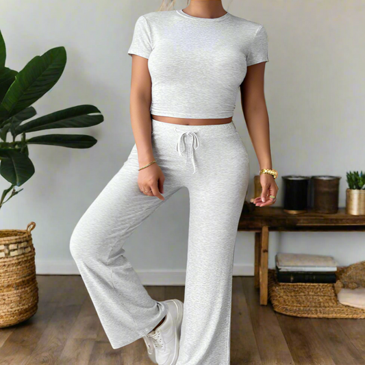 Short Sleeve Top & Lounge Pant Set