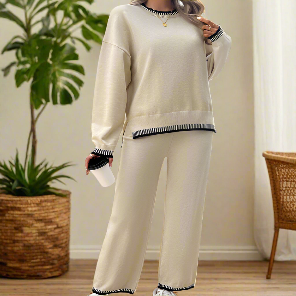 Knit Long Sleeve Top & Pant Set