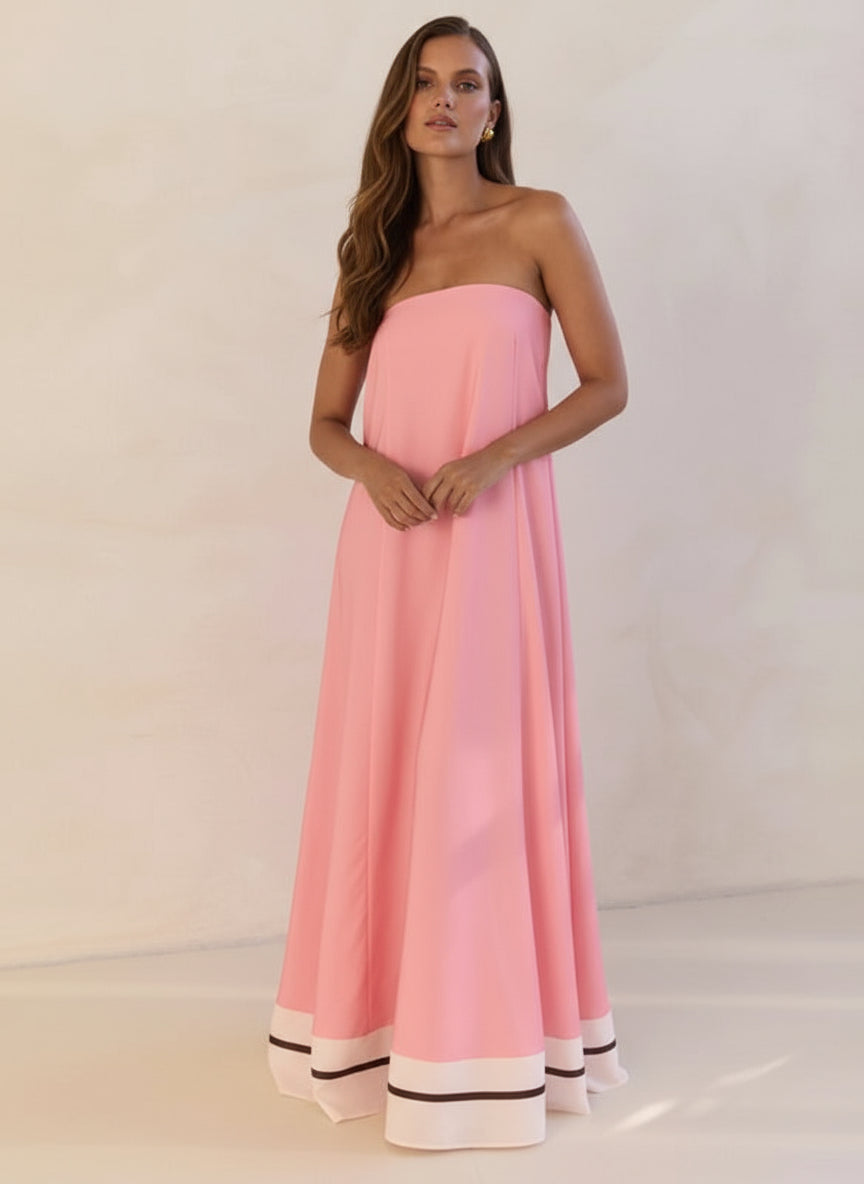 Pink Strapless Gown