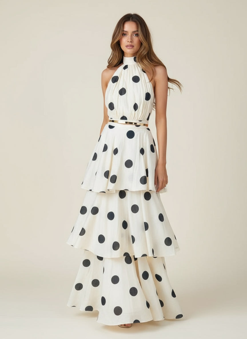 White Polka Dot Dress